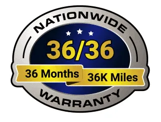 36 Months or 36K mile Parts & Labor Warranty Image